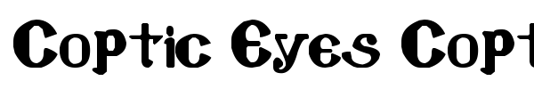 Coptic Eyes Coptic font preview